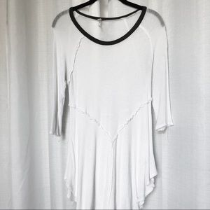 White 3/4 Sleeve Sweater